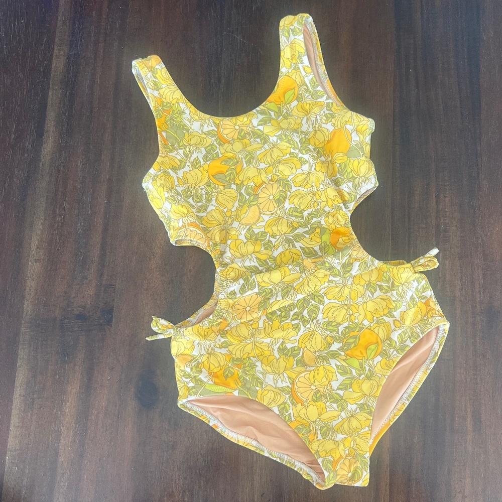 Lemon Cutout Swimsuit by Crewcuts